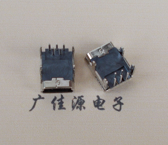 怀化Mini usb 5p接口,迷你B型母座,四脚DIP插板,连接器