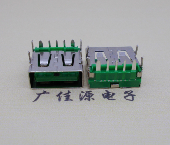 怀化5A大电流 快充接口 USB5p绿胶芯 常规母座
