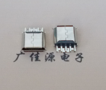 怀化Micro USB母座 防水接口焊线夹板式悬空翻边