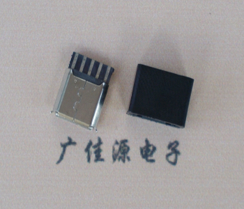 怀化麦克-迈克 接口USB5p焊线母座 带胶外套 连接器