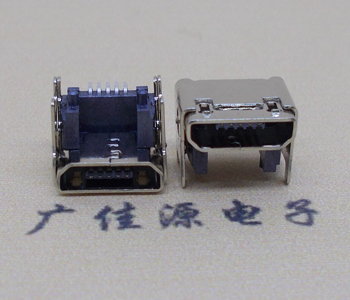 怀化MICRO USB 5P母座 SMT垫高 L=4.15双壳