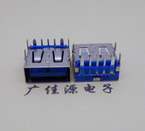 怀化 USB5安大电流母座 OPPO蓝色胶芯,快速充电接口