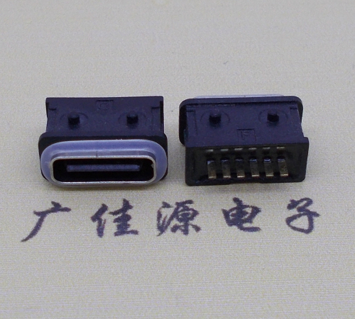 怀化防水type-c6p母座立式直插带定位住连接器