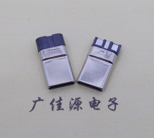 怀化焊线式 type c11p拉伸公头连接器总体长15.9mm